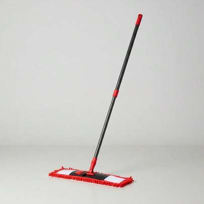 Mop Flat Esfregão Vermelho Cinza Lavanderia Casa Powemaid