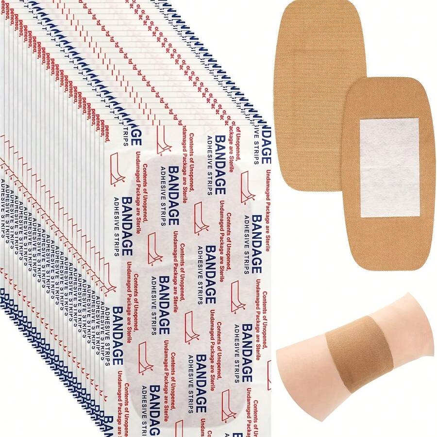 30pcsLarge Bandages Big Flexible Adhesive Bandages Wound Care Latex Free Fabric - View 1