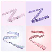 1条8/11/10格瑜伽阻力带，女士健身瑜伽拉伸带，带编号弹力带，舞蹈阻力带，适合家庭或办公室使用 - 彩色 - 查看 11