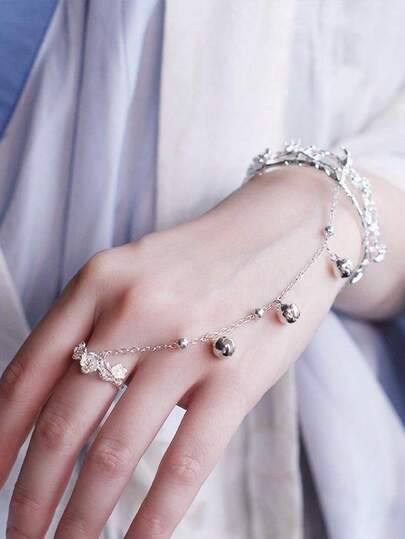 周边商品：哈利与死亡圣器哈利手链，配有电镀闪亮珠子