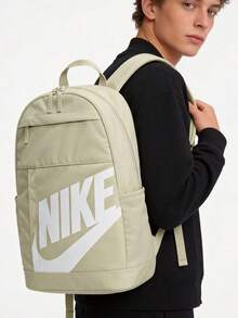 Nike ELEMENTAL 22L純色百搭雙肩包 男女同款情侶款 沙漠卡其色 - 沙漠卡其色 - 查看 1