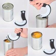 Manual Can Opener, Hook-Shaped Easy To Grip, Durable ABS Material, Suitable For Home And RV Kitchen, Ideal Household Item - View 8
