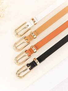 4pcs Minimalist Women & Teenage Students Fashion Belt Set - Multicolor - View 2
