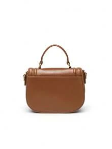 2026 New Fashion Versatile Red Women Mini Flip Cover Casual Shoulder Handbag - Brown - View 4