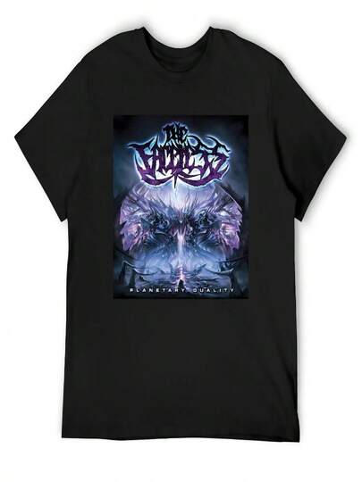 The Faceless - Planetary Duality T-Shirt  Shirts Oversized T Shirt Vintage Mens Clothes