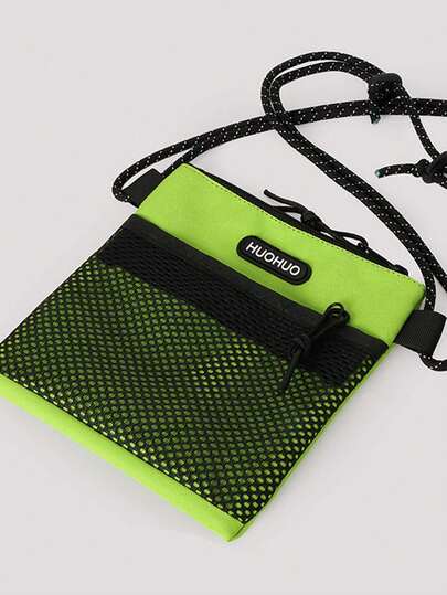 Nueva moda de nicho Ins Casual Versátil Bolso cuadrado cruzado con nudo, adecuado para uso casual diario, patchwork de cuadrícula, ligero y cruzado