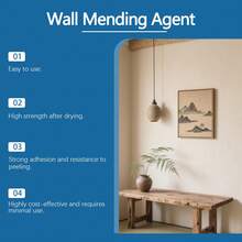 Wall Repair Paste, Convenient Repair For Daily Wall Stains, Graffiti, Peeling Paint Renewal - A - View 7