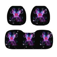 1 Set Luminous Butterfly Print Car Seat Cushion Cover, Front & Rear Seats, 5-Seat Car Universal New Design To Protect Your Car Seats, All Season Use - Cushion - View 15