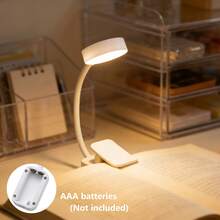 Modern Minimalist Clip-On Desk Lamp, Adjustable Flexible Arm, Eye-Caring Soft Light, Student Dorm Bedroom Bedside Reading Lamp, Study Office Desk Lighting - Clip-on Reading Night Light - View 1