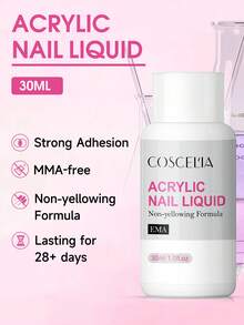 coscelia 39pcs Acrylic Nail Art Kit, Includes Everything Needed For Beginners: Acrylic Nail Supplies, Gel Nail Polish Set, UV Lamp Nail Kit, Acrylic Powder, Glitter Acrylic Powder, Nail Extension Set, Nail Art Starter Kit (Nail File And Nail Glue Shipped Randomly) Nails - Multicolor - View 5