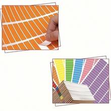 840 Sheets, Totaling 10 Sheets, Each With 10 Different Colors. These Rectangular Labels Are Specifically Designed For Students To Write Their Names And Use Colored Stickers For Marking Scrapbook Supplies Scrapbooking - Rectangle - View 5