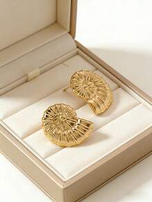 1对/2对金色海洋耳环套装 波西米亚海滩度假风饰品 时尚休闲日常佩戴耳钉 优雅节日派对耳饰 - 彩色 - 查看 9