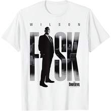 Daredevil Born Again Wilson Fisk City Overview T-Shirt All Seasons,220g Pure Cotton Single-Sided Printed Crew Neck Short-Sleeved T-Shirt,Unisex Top,Base Layer - Màu 4 - Xem 1