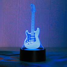1pc Multi-Color 3D Night Light, 7-Color Game Controller Series Night Light, USB Powered LED Desk Lamp, Suitable For Bedroom Bedside, Atmosphere Lamp, Creative Gift Night Light - 彩色 - 查看 3