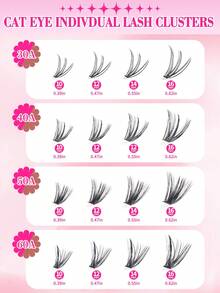 576+560pcs Eyelash Cluster, D Curl, Single Lash Set, 30D+40D+50D+60D+80D+100D Curl, 8-16mm, DIY Eyelash Extension, Natural Look, Super Dense, Intelligent, Ultra Soft, Ultra Lightweight, Reusable Single-Segment False Eyelash Extension Kit, Suitable For Beginners, Daily, Wedding, Date, Party, Music Festival, Halloween And Other Occasions - D - View 9