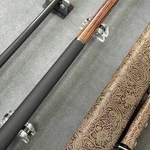 Premium Billiard Cue Set: 1/2 Piece Billiard Cue (12mm Cue Tip) + Dual-Hole Cue Case In Gold-Brown Color, Professional American /9-Ball Cue, Non-Slip Grip, Wear-Resistant Tip, Suitable For Beginner To Intermediate Level Pool Enthusiasts. - Cue+Case - View 5