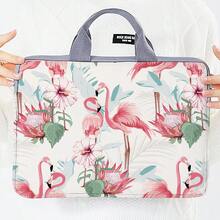 1pc Flamingo Print Laptop Bag, Notebook Protective Sleeve, Stylish Personality Carry Bag - Multicolor - View 11