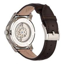 Fossil Men's Automatic Mechanical Leather Three-Hand Watch, Stainless Steel Case/Scratch-Resistant Glass Crystal ME3095 - Brown - View 4