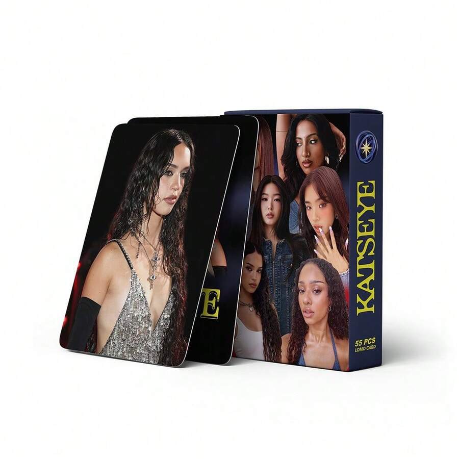 55张KATSEYE新款照片卡装饰纪念KPOP明星周边LOMO卡 - 1PC - 查看 1