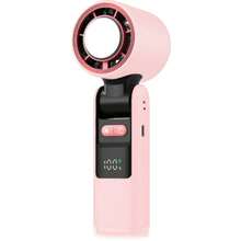 1个可折叠可充电迷你手持风扇,带数字显示屏,100°高速USB充电便携式冷却风扇 - 彩色 - 查看 14