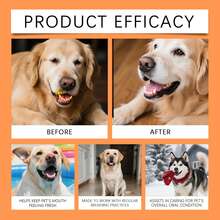 Fluffy Pet Oral Freshening Spray, Cat & Dog Tartar & Plaque Remover, No Brushing Needed, Pet Oral Care Solution, Additive, Cat Tartar Remover, Swallowable Dog Toothpaste, Dog Teeth Cleaning Gel, Home Supplies, Enzyme Pet Toothpaste, Removes Dog Halitosis, Pet Oral Care Kit - Multicolor - View 7