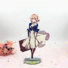 This Violet Evergarden 2D Acrylic Stand Is A Popular Anime Collectible Featuring The Character From "Violet Evergarden". Combining The Beautiful Character Image With High-Transparency Acrylic Craftsmanship, It Is A Fashionable And Exquisite Decoration Piece, Suitable For Placing On Desktops, Display Cabinets, And Collection Shelves. - Multicolor - View 3