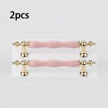2pcs/1pc Cute Pink Ceramic Handle With Zinc Alloy Base - Retro Style, Suitable For Dresser Drawers, Cabinets, Antique Cabinets - Great For Home Decor - View 13