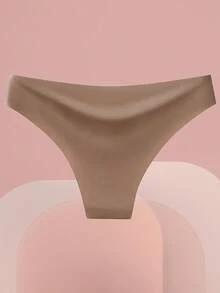 Aofeiqike 6件装无缝女士运动文胸，冰丝面料，适合瑜伽，性感比基尼款式，舒适透气；法式乡村甜美风三角内裤；多色无缝舒适亲肤性感低腰运动内裤 - 彩色 - 查看 3
