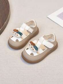 Sandalias para bebé, zapatos planos adecuados para el uso en verano - Beis - Ver 6