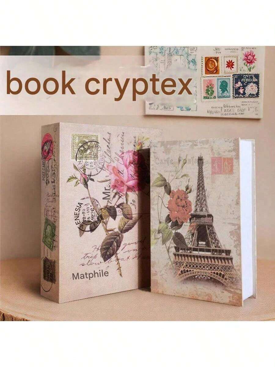 Replica book with combination lock, storage box, piggy bank, perfect for storing fake books and money - A - Übersicht 1