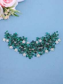 1pc Women's Elegant Crystal Headband, Handmade Luxury Party/Wedding Hair Accessory, Bridal Crown, Princess Birthday Gift - Multicolor - View 12