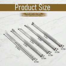 Ear Pick Earwax Removal Kit, 5 Pcs Stainless Metal Ear Cleaning Tool Set With Ears Spoon & Spiral Spring Ear-Curette Remover Tool For Adults Reusable Ears Cleaner Kit - 預設 - 查看 2