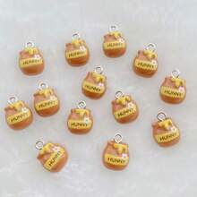 Một bộ 10/20 mặt dây chuyền hình con ong hoạt hình mini dễ thương làm bằng nhựa, rực rỡ sắc màu. - Nhiều màu - Xem 5