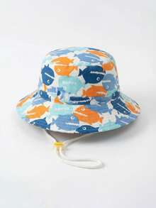 3-8Y Spring And Summer New Children's Bucket Hat, Boys And Girls Cross-Border Baby Hat, Shark Wide-Brim Hat - 1PC - View 11