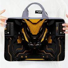 1个赛博朋克风格笔记本电脑包，印花笔记本电脑内胆包，时尚便携手提包 - 彩色 - 查看 48