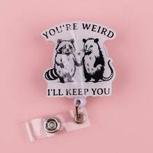 Cuộn dây đựng thẻ chữ D có thể thu gọn ngộ nghĩnh với thiết kế hoạt hình dễ thương, quà tặng cho giáo viên, y tá, bệnh viện, văn phòng (1 chiếc). - A - Xem 3