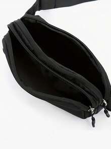 十色运动腰包，男士跑步装备包，手机包，迷你骑行包，轻便斜挎包，耳机包，双层收纳小单肩包 - 彩色 - 查看 8