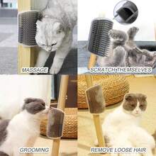 Detachable Pet Cat Grooming Brush, Massage Comb For Shedding, Cleaning, Suitable For Kittens - View 4