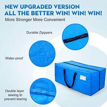 AlexHome Moving Bags Heavy DutyExtra Large Packing Bags for Moving Reusable Plastic Moving Totes Clothes Storage Containers Moving Supplies Bins Compatible with  Frakta Cart Blue Set of 3 - Azul - Ver 2