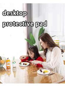 Mantel de lujo premium transparente 100% PVC, de 1,0 mm de grosor - resistente a los arañazos y al calor, fácil de limpiar, adecuado para el hogar, hotel, restaurante y mesas de café, mantel simple y elegante que protege nuestros muebles. - Blanco - Ver 10