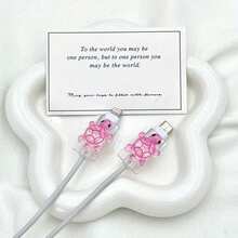 Ống bảo vệ cáp hình rùa hoạt hình dễ thương chất lượng cao, bền và chống mài mòn - Tương thích với tay cầm sạc Apple, thiết kế nhiều màu sắc, phụ kiện sạc Apple/Android, trang trí hình rùa dễ thương, vỏ bảo vệ sống động, phụ kiện nhỏ gọn, tiện ích thú vị, chất liệu bền lâu, bảo vệ thiết bị tiện ích, cần thiết cho người đam mê thiết bị công nghệ. - Nhiều màu - Xem 8