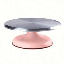 1pc Rotating Cake Display Stand With Anti-Slip Base, Sturdy And Durable Dessert Turntable, Suitable For Bakery, Wedding And Other Occasions - Multicolor - View 4