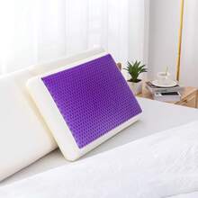 Cooling Gel Foam Pillow - Reversible Cooling Cover, Neck Support Side, Back And Stomach Sleepers, Removable & Washable, All-Season Comfort, Standard Size, Purple - Blue(1 Pack) - View 9