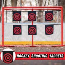 Liliful 12 Pcs Hockey Shooting Target Hockey Targets For Net Bungee Lacrosse Goal Target Easy To Install Training Aid For Teen Adult Shot Accuracy Improving - ColorA - View 5