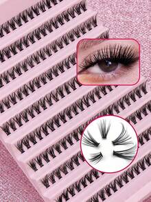 10-12毫米单根200簇自然款假睫毛，蓬松柔软，打造凌乱却极具戏剧性的3D水貂毛眼妆，多层睫毛膏，短款浓密延长款假睫毛，黑色纤长款假睫毛，适合派对、夜店、日常工作、会议等场合。 - C - 查看 1