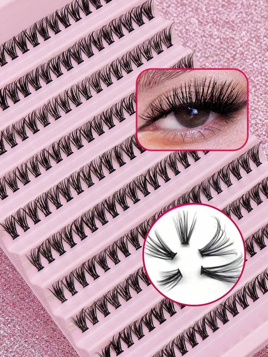 10-12毫米单根200簇自然款假睫毛，蓬松柔软，打造凌乱却极具戏剧性的3D水貂毛眼妆，多层睫毛膏，短款浓密延长款假睫毛，黑色纤长款假睫毛，适合派对、夜店、日常工作、会议等场合。 - C - 查看 1