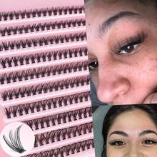 Lash Clusters Manga Eyelash Clusters 8-16mm DIY Lashes Cluster Eyelash Extensions Kit Individual D Curl False Eyelashes - C - View 16