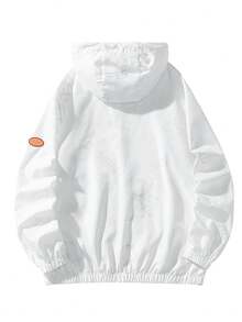 两件套女士轻薄外套，夏季度假防晒服，薄款熊纹印花亲肤外套，男女通用户外防蚊钓鱼衫，轻便速干连帽上衣 - 彩色 - 查看 8