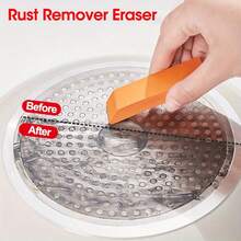 3pcs Multi-Purpose Rubber Cleaning Eraser, Rust & Limescale Remover For Bathroom Kitchen Cookware, Household Cleaning Essential - A - View 3