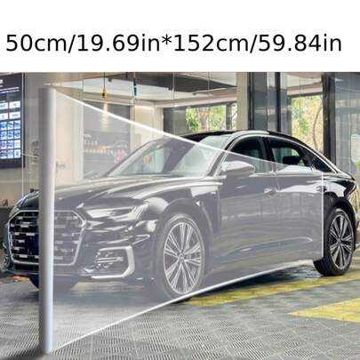 1 pieza Película transparente de TPU para carrocería de coche, película protectora de piel de rinoceronte para coche, envoltura de coche/motocicleta transparente de PVC invisible, película protectora anti-arañazos completa para coche